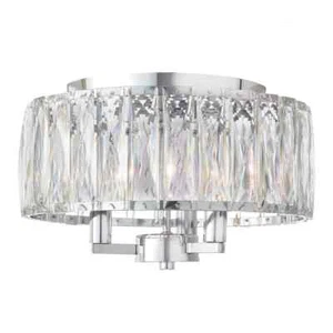 Home Decorators Collection Atherton 3-Light Chrome Flush Mount Ceiling Light - Picture 1 of 9