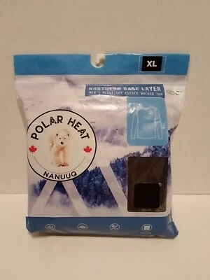 Top Polar Heat Nanuuq Para Hombres Peso Medio Capa Base Vellón Respaldo Negro XL (44-46") Foto 1 de 4