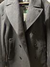 G Star Wool Covery Pea Coat Trench SZ Large