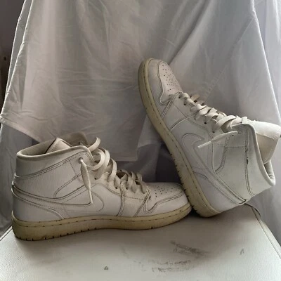 Talla 9 - Air Jordan 1 Blanco Medio Foto 1 de 4