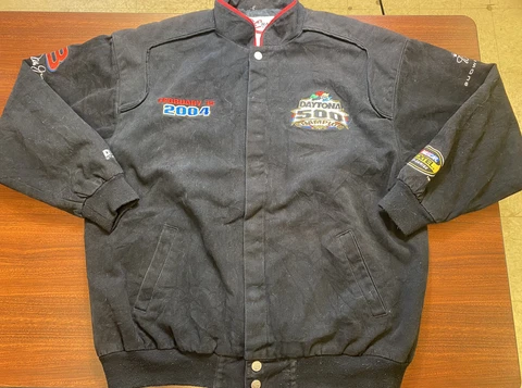 Vtg Chase Authentics Black Daytona 500 Dale Earnhardt Jr. #8 Championship Jac XL Cover