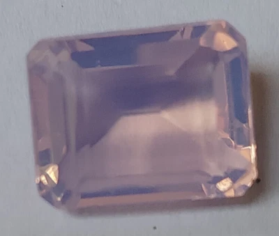 AAA+ 14.10 Ct. Pink Opal Australian Emerald Cut Loose Gemstone Gift for Women - Image 1 of 4