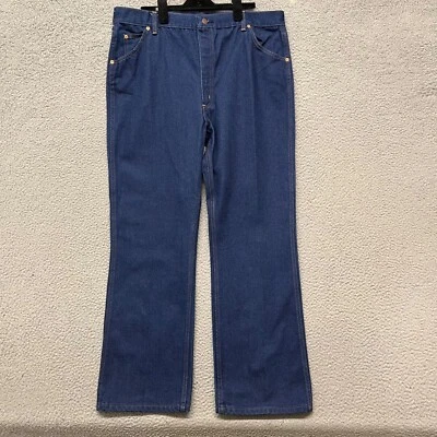 Jeans retro vintage Sears Roebucks para hombre 42x32 (se adapta a 38x32) azul lavado oscuro Foto 1 de 4