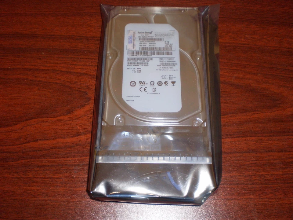49Y1875,49Y1874,49Y1871 IBM 2TB 7200 RPM 6GB 3.5" SAS HARD DRIVE - Image 1 of 3