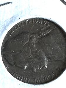 1989 P JEFFERSON NICKEL CUD FILLED MINTMARK ERROR CIRCULATED - Picture 1 of 3