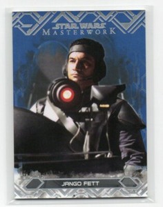 2017 Topps Star Wars Masterwork Base Parallel Jango Fett Blue #7