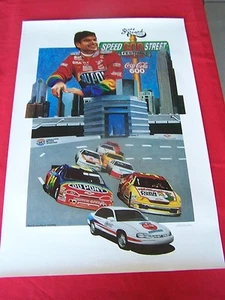 1995 NASCAR POSTER - JEFF GORDON,"SPEED STREET 600 FESTIVAL" ScoreBoard Classic - Bild 1 von 1