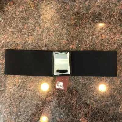 Cinturón elástico negro elástico joya gema gigante Forever 21 F21 para mujer nuevo con etiquetas M L Foto 1 de 4