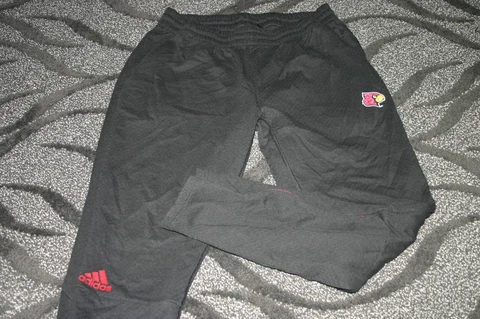 Louisville Cardinals Football team issued black travel pants size L Cover