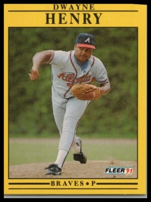 1991 Fleer #692 Dwayne Henry Base - Image 1 of 2