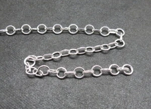 1 Fuß 925 Sterling Silber Kette verstellbar Kette 5 mm rund Schmuckzubehör - Bild 1 von 3
