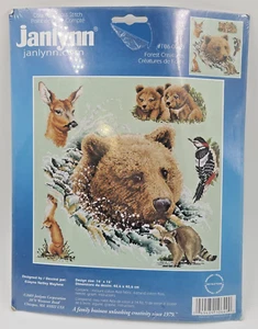 Janlynn FOREST CREATURES #106-0049 Counted Cross Stitch Kit 16" x 16" New - Picture 1 of 10