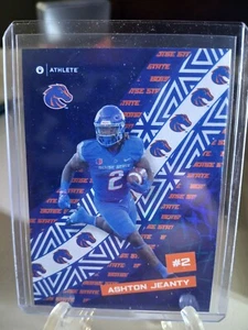 2024 Ashton Jeanty ONIT BSU Boise State Broncos Blue Ribbon Foil Sp - Picture 1 of 4