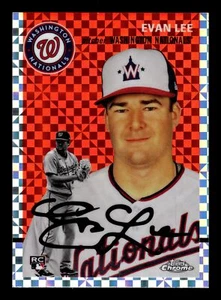 2023 TOPPS CHROME PLATINUM EVAN LEE X-FRACTOR REFRACTOR NATIONALS RC #76 - Picture 1 of 2