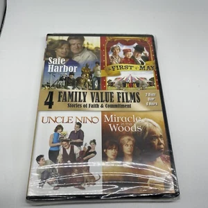 4 Family Films DVD Safe Harbor, Uncle Nino, Miracle In The Woods, Stories Faith - Picture 1 of 2