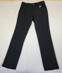 Adidas Golf Pants Men 34x33 Black Performance Stretch Polyester Straight DM3081 - Foto 1 di 12
