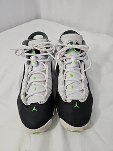 Nike Air Jordan 6 Rings GS Basketball Shoes 323419-130 White Green Size 5Y - Picture 1 of 7