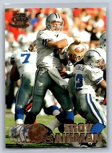 1997 Pacific Troy Aikman #97 Copper Dallas Cowboys - Foto 1 di 2