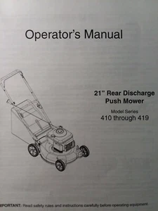 MTD 21 Disch posteriore 410 thr 419 Walk-Behind tosaerba rotativo manuale proprietario e ricambi - Foto 1 di 2