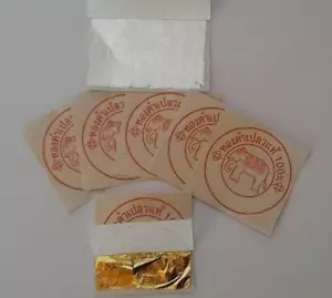 10 x Blattgold 999/1000 24Karat essbar + 5 Blattsilber 999/1000 essbar 100% - Bild 1 von 5
