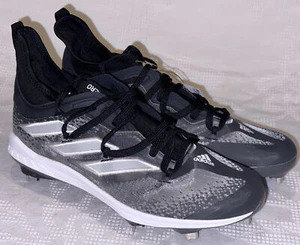 ADIDAS Adizero Afterburner NWV Black Gr Baseball Metal Spikes Cleats Mens 9.5 12 - Picture 1 of 10