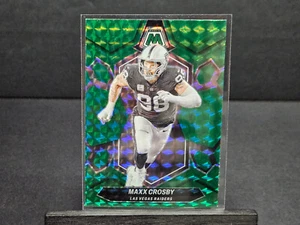 2024 Panini Mosaic MAXX CROSBY GREEN PRIZM #118 Las Vegas Raiders - Picture 1 of 1