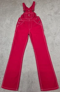 Dickies Relaxed Straight Leg Carpenter Overalls Red Women's Size XSmall - Picture 1 of 16