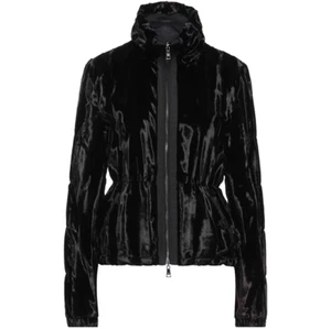 EMPORIO ARMANI Jacket Reversible Faux Fur Jacket Black Size 42 - RP £530.00 - Picture 1 of 12