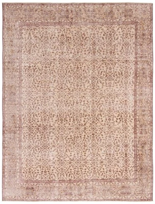 Alfombra oriental tradicional vintage anudada a mano de 7'0" x 9'4" alfombra de lana Foto 1 de 4