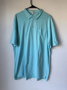 Peter Millar Polo Shirt Mens XL Light Blue 100% Cotton Golf Classic - Picture 1 of 7