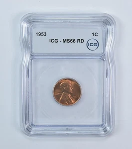 1953 Lincoln Wheat Cent MS66 RD ICG *3400 - Picture 1 of 5