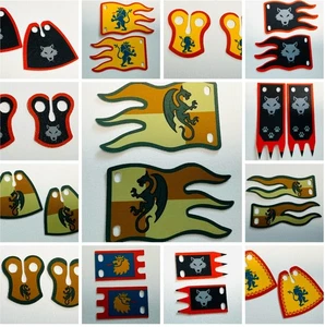 New Custom Castle Capes & Flags for Lego Minifigures – 2 Pcs. -Lego Compatible - Picture 1 of 39