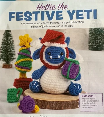 Crochet Pattern Hettie The Festive Yetti  - Image 1 of 2