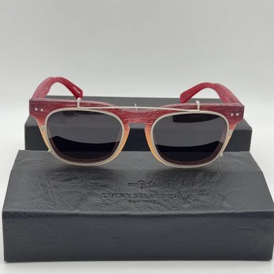 Gafas de sol Lucky Selectism Matiere Ive 2 para hombre lentes grises con clip degradado Foto 1 de 4