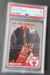1990 HOOPS NBA #65 MICHAEL JORDAN PSA 7 CARD - Picture 1 of 4