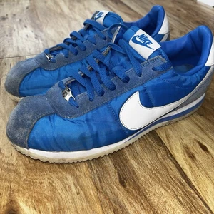 RARE🔥 Size 10.5- Nike Cortez Basic Nylon Signal Blue 819720-402 Lo-Key Dodgers - Picture 1 of 9