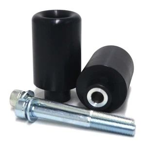 SUZUKI GSX1300R HAYABUSA 1999-2007 FRAME SLIDERS CUT VERSION BLACK - Picture 1 of 1