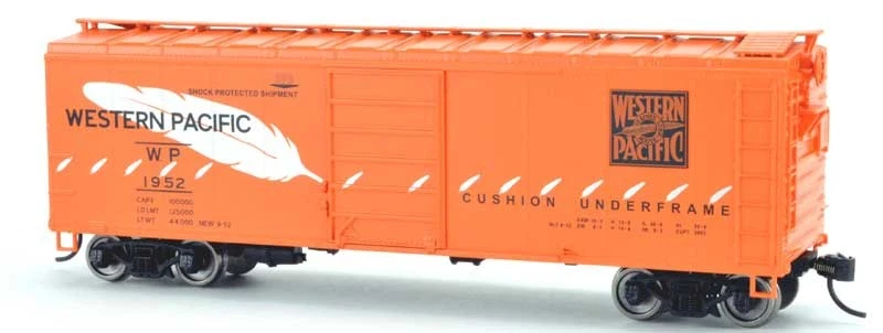 Bowser 42864 HO Western Pacific 40' Steel Side Box Car Ready-To-Run #1952 NIB - Image 1 of 1