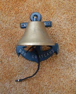 Campana de novedad APA 75 USS CORTLAND 10-3/4 pulgadas Campana de cena alta - Imagen 1 de 7