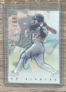 1997 Stadium Club #CO7 Raul Mondesi / Eric Karros Co-Signers Dual AUTO - Picture 1 of 2