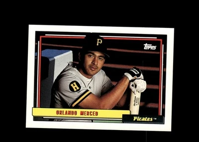 Orlando Merced 1992 Topps Baseball Card #637 Pittsburgh Pirates - Image 1 of 2