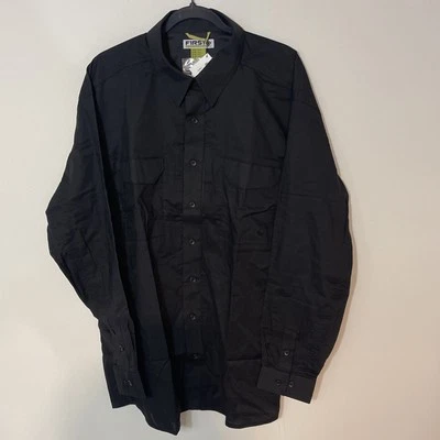 First Tactical Men's V2 Tactical Long Sleeve Shirt Button Up Black XL - Image 1 of 4