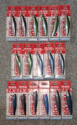 ❗️LOTE DE 17❗️YO-ZURI LX Minnow Lápiz y Popper 90f SW Señuelos Yozuri Baits 3-1/2" Foto 1 de 4