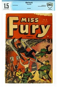 Miss Fury Comics #5 CBCS 1.5 1944 24-11A7DFA-008 - Picture 1 of 2
