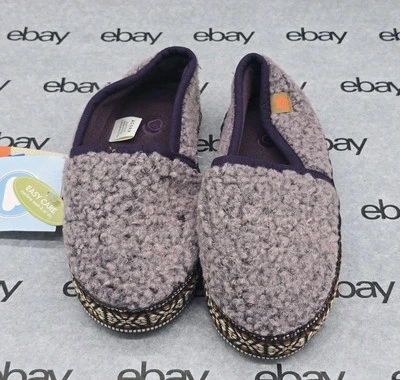 Mocasines de ribete tejido Acorn Kids, talla: 12/13, púrpura, A19009, nuevos con etiquetas Foto 1 de 3