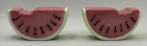 Watermelon Ceramic Salt & Pepper Shaker Set Kitchen Decor By Home - Picture 1 of 13