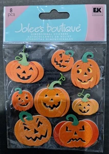 Jolee's Boutique Dimensional Stickers-for Halloween Pumpkins-8 pieces - Picture 1 of 2