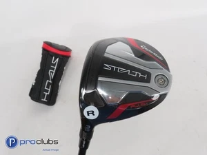 New! Left Hand TaylorMade Stealth PLUS+ 15* 3 Wood w/HC - HZRDUS Regular 373121 - Picture 1 of 4