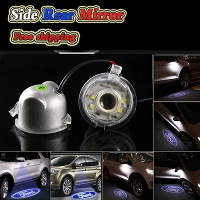 Luz LED de sombra de goast para espejo retrovisor lateral para Ford Edge Expeditin Flex Fusion F150 Foto 1 de 4