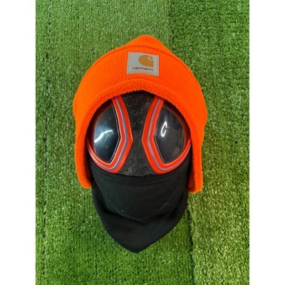 Carhartt Orange Fleece Hood Balaclava Neck Gaiter Warmer Men's - Image 1 of 4